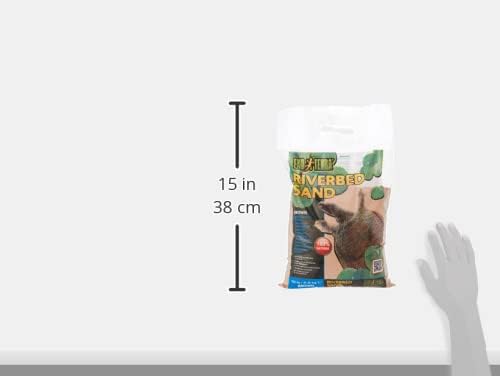 Exo Terra Riverbed Sand, 10-Pounds - Real Riverbed Sand with No Added Dyes or Chemicals