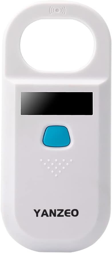 Yanzeo AR180 Pet Microchip Scanner, RFID EMID Animal Handheld Reader,134.2kHz Pet ID Scanner Rechargeable Animal Chip Registration, Pet Tag Scanner FDX-B(ISO 11784/11785)