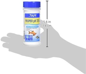 API Proper pH 7.5 Freshwater Aquarium Water pH Stabilizer 9.2-Ounce Container, Proper PH 7.5 PWDR JAR-Small, Whites & Tans, 260 Grams