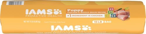 IAMS Smart Puppy Dry Dog Food with Real Chicken, 15 lb. Bag