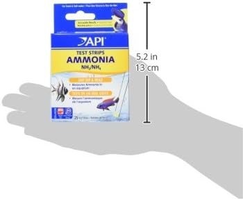 API AMMONIA TEST STRIPS Freshwater and Saltwater Aquarium Water Test Strips 25-Test Box, Model:33D