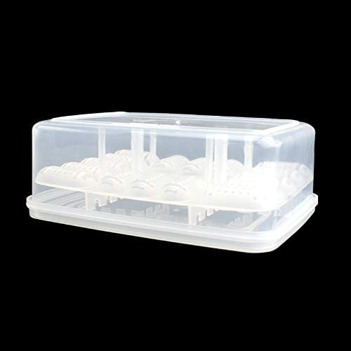 16 Grids Reptile Breeding Box, Reptile Egg Incubator Professional Plastic Reptile Breeding Box Hatching Box Case Tray for Hatching Gecko Lizards Lions Mane Without Thermometer