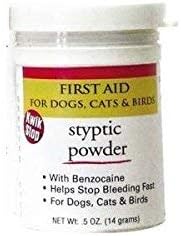 Kwik Stop Styptic Powder Dog Cat & Bird Nail Care - 3 (Kwik Stop Powder - 0.5 oz)