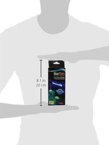 GloFish Blue LED Aquarium Lighting, Lighting for Fish Tanks, For Tanks Up To 10 Gallons, 6 Inch Blue LED