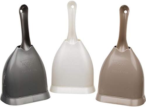 Petmate Scoop N' Hide Cat Litter Scoop with Discreet Litter Scoop Holder, Brushed Nickel