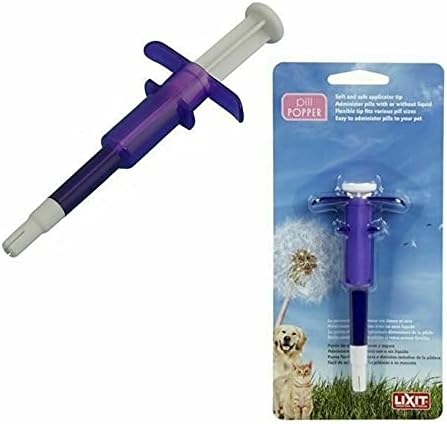 Lixit Safe Soft Tip Pill Administer Tool for Cats, Dogs and other Pets That Require Medication. (Pack of 2)