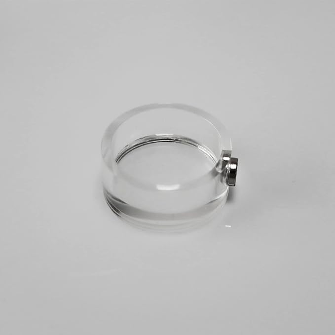 2Pcs Jumping Spider Feeding Dish, Magnetic Tiny Food Dishes Water Dish for Jumping Spider, Tarantula and Other Small Pets,Transparent