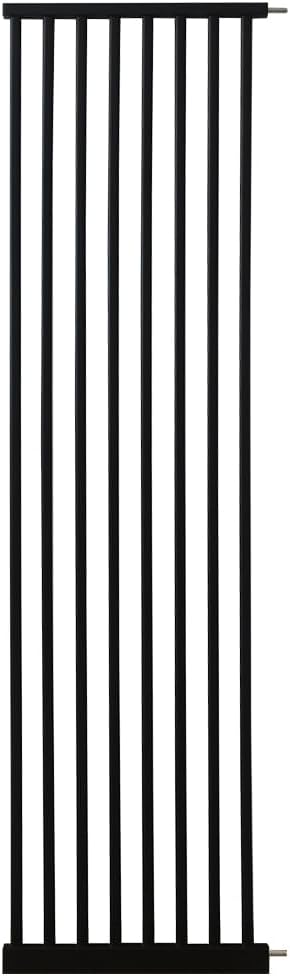 Extra Tall Pet Gate 55.12" High Pressure Mounted 16.73" Wide Extension kit 1.37" Gap (16.73", Black)