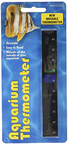 LCR Hallcrest LLC Aquarium Thermometer: Accurately Monitor Fish Tank Temperature with Reliable Temperature Gauge Bundle with Moofin Teeth Cleaning Pet Chew Ball,Essential for Maintaining Ideal Water