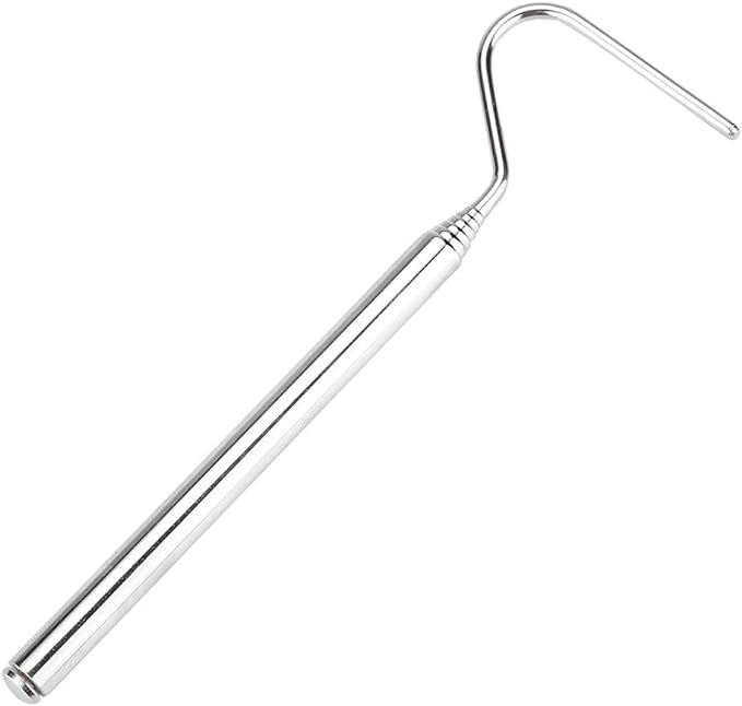 Asixxsix Reptile Catcher, Stainless Steel Reptile Capture Hook, Tough and for Moving Small Snakes Pet Shop Reptile Collecting Wild Snakes