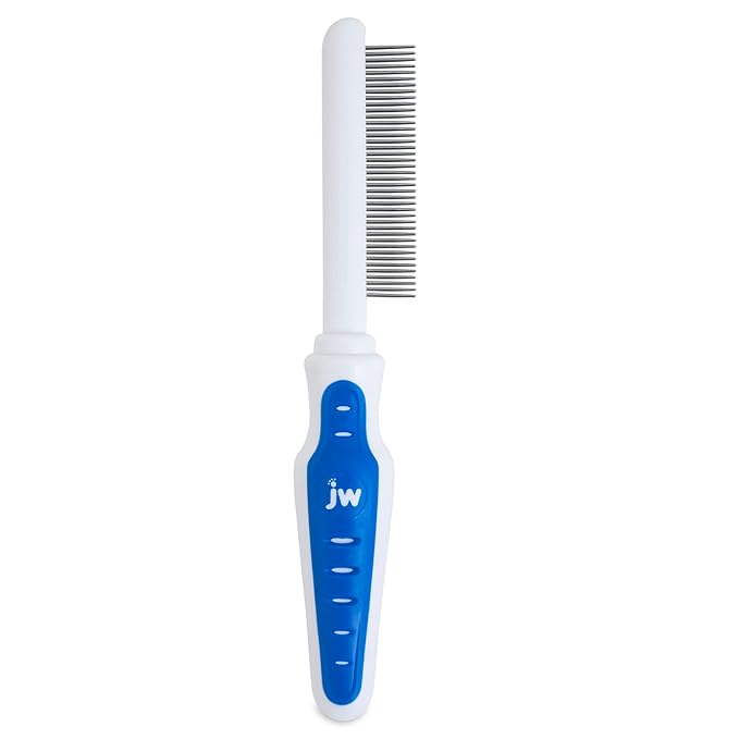 JW Pet GripSoft Cat Comb - Medium & Long Haired Cat Brush for Shedding & Tangle Removal (Pack of 3)