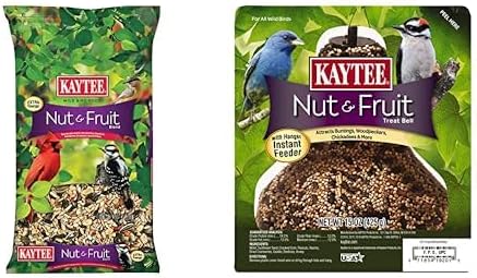 Kaytee Wild Bird Food Nut & Fruit Seed Blend, 10 Pound Wild Bird Nut & Fruit Seed Treat Bell