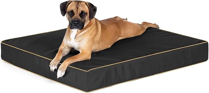 Dog Bed Cover 30Lx20Wx4H Inch.Waterproof Heavy Duty Durable Oxford Dog Bed Replacement Covers with Zipper.Washable Removable Pet Bed Mattress Protector Cover.Black,Cover Only.