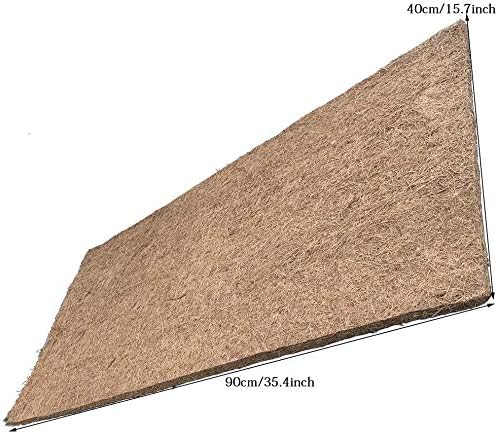 Hamiledyi 35.4×15.7" Reptile Carpet Coconut Fiber Substrate,Lizard Cage Mat,Coco Fiber Liner,Snake Bedding,Natual Coconut Fiber Carpet for Bearded Dragon,Turtles,Iguana,Tortoises