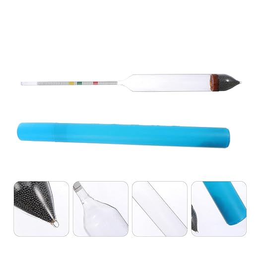 POPETPOP 1pc Salt Measurer Pond Easy Series to Finishing Salinity Fish Brine Salimeter Precision Professional Gravity Saturated for Hydrometer- Tester Saltwater High Sea Measure