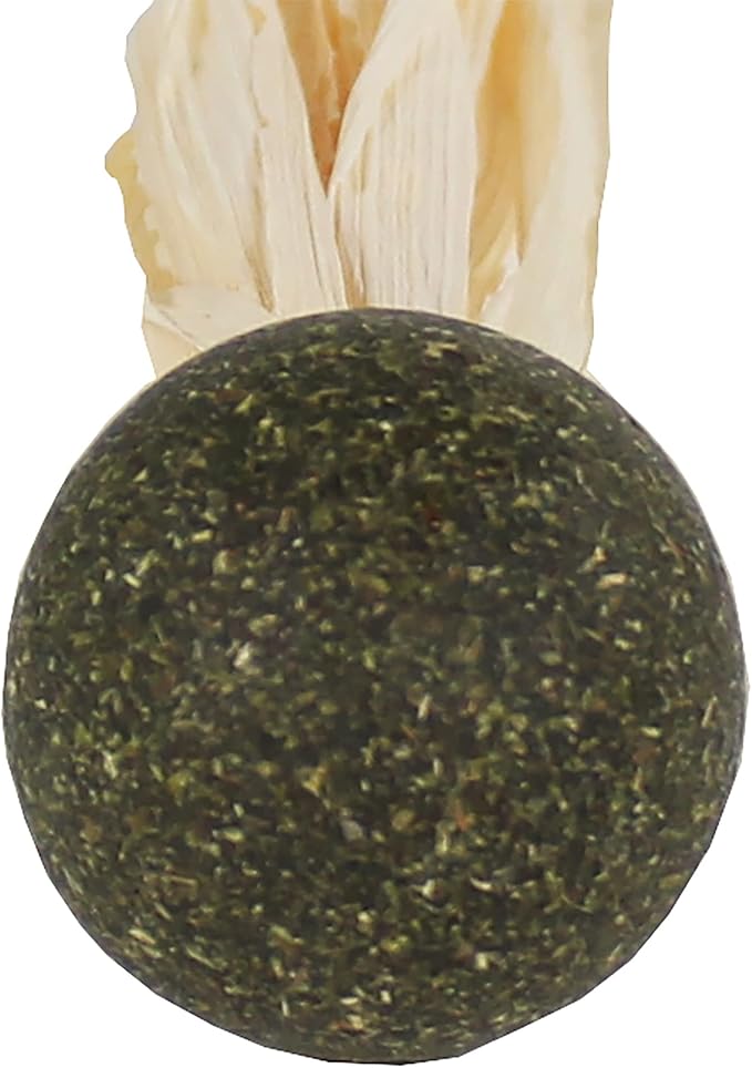 Penn-Plax Cat-Life Compressed Catnip Birdie with Corn Husks – Natural Cat Toy – 1 Count