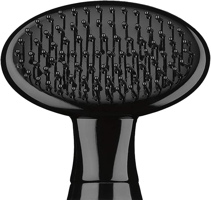 CONAIRPRO Dog & Cat Cat Soft Slicker Brush, Cat Brush for Shedding, Removes Tangles, Mats & Loose Hair, Soft Coated Pins for Gentle Brushing, Memory Gel Grip Handle,Blue