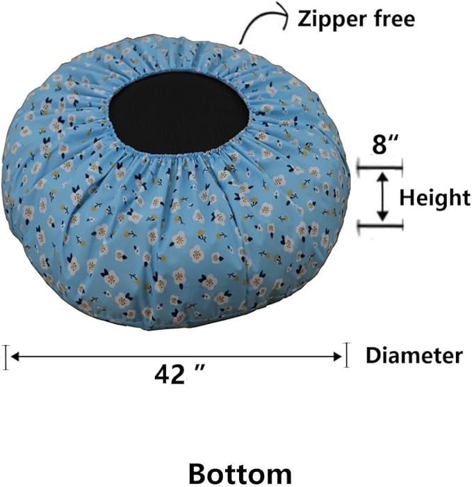 Elastic Round Dog Bed Cover Waterproof 42 Inch
