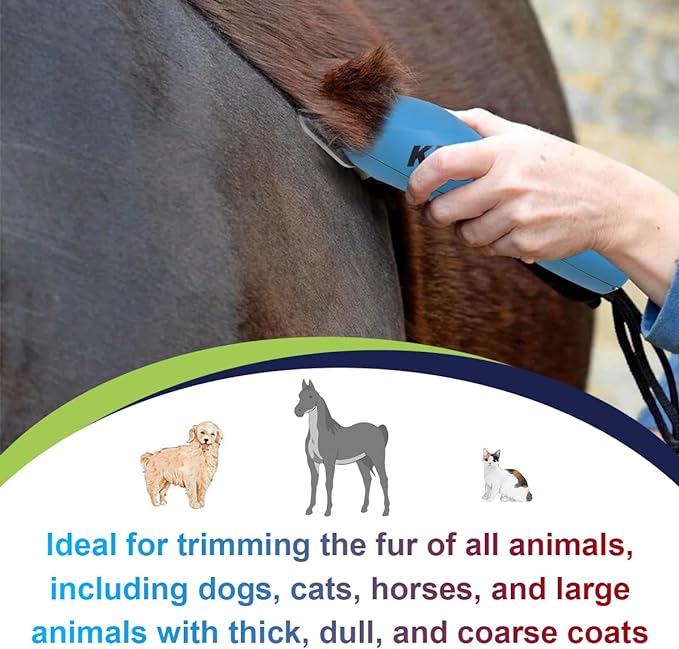 7FW Detachable Dog Grooming Wide Blades,Compatible with Andis,Oster A5,Wahl KM10 Series Clippers,Cut Length 1/8”(3.2mm)