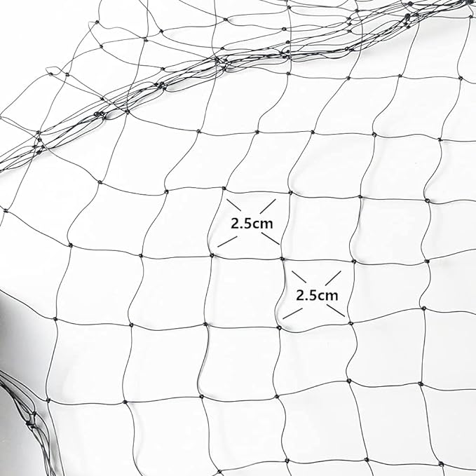 YOKMO Cat Balcony Rail Net Cat Anti-Fall Netting Pet Balcony Mesh Fence Net Dog Fence Nets Black Nylon Pets Anti-Fall Mesh Fence, 10 x 33ft