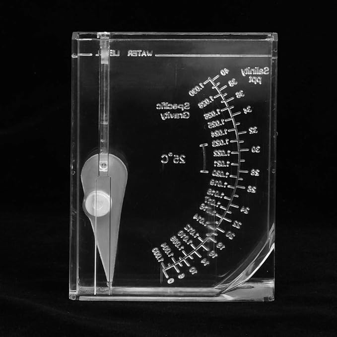 Aquarium Marine Test,Salinity Tester Aquarium Salinity Tester Seawater Salt Meter Fish Salinity Measuring Device for Fish Pond Saltwater Water