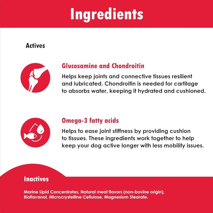 TS Joint Supplement Vet Formulated Pain & Inflammation Relief Treats Hip Dysplasia & Arthritis, Glucosamine, Chondroitin, Turmeric, MSM, HA, Creatine, Omega 3 EPA + DHA. Granules 120 Doses