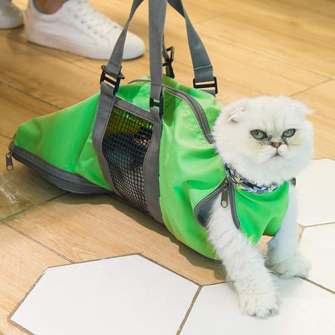 Cinf Cat Nail Clipping Cleaning Grooming Restraint Bag No Scratching Biting for Bathing Nail Trimming Injecting Examining