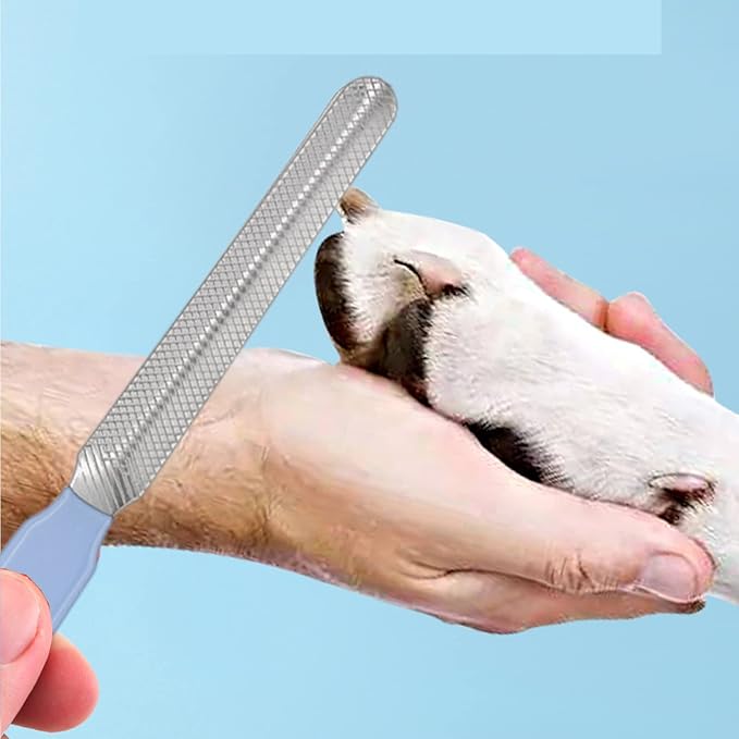 6Pcs Rabbit Grooming Kit Included Rabbit Grooming Brush, Pet Hair Remover, Pet Shampoo Bath Brush, Double-Sided Pet Comb,Pet Nail Clipper and Trimmer for Rabbit Hamster Bunny and Guinea Pig, Blue