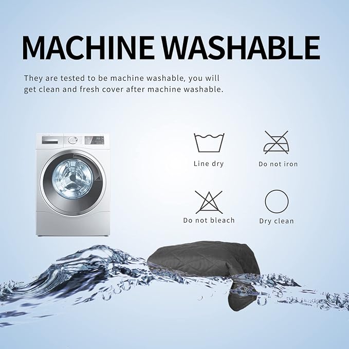 Easy-Going 100% Waterproof Dog Bed Cover, Non-Slip Pet Blanket for Furniture, Washable Couch Cover, Repleasement Sofa Cover (40X50 in, Dark Gray)