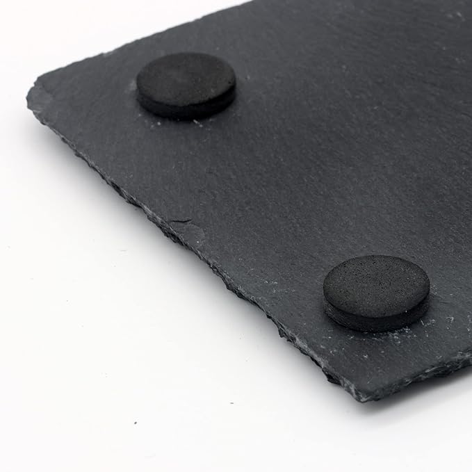 JIH Small Reptile Basking Platform 3.93 x 3.93 inch, Natural Rock Reptile Food Bowl Tortoise Feeding Dish Habitat Decor