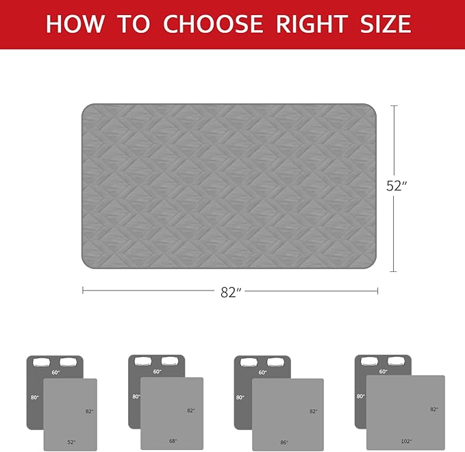 Waterproof Blanket 2 Pack Dog Bed Cover with Non-Skid Bottom, Couch Cover for Dogs, Mattress Protector Furniture Protector, Bed Couch Sofa(52" X 82")