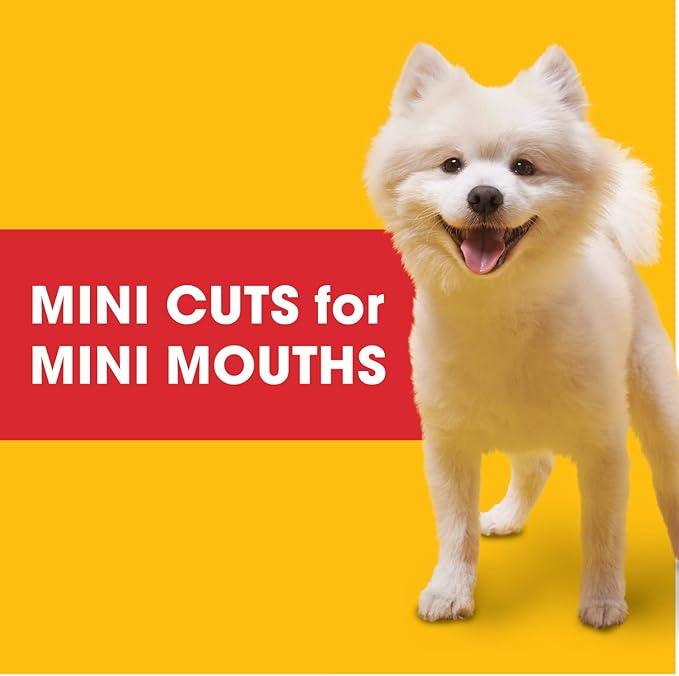 Pedigree Small Dog Tender Bites in Gravy, Steak & Vegetable Flavor Canned Wet Dog Food, (Pack of 12) 13.2 oz. Cans