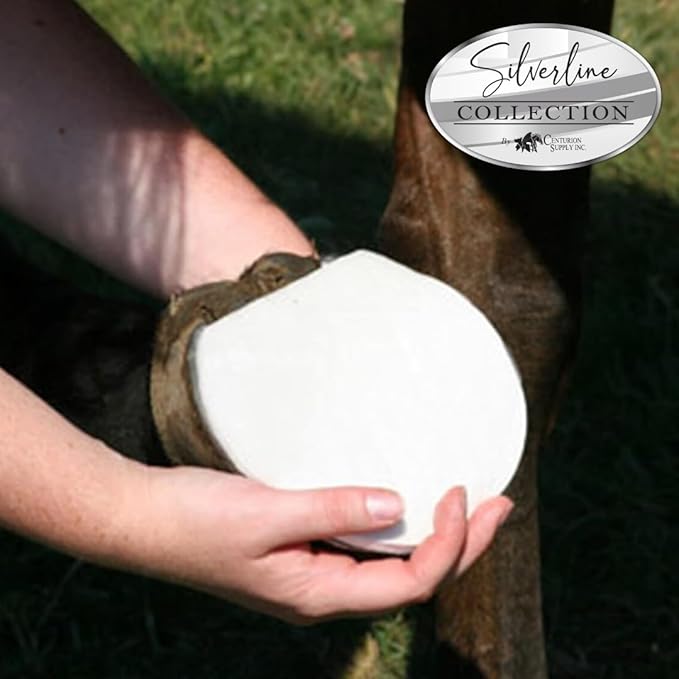 SILVERLINE Hoof Shaped Poultice Dressing - First Aid Wound Care, Boric Acid & Tragacanth Inner Layer, Can Be Applied Wet or Dry, Effective Care for Abscesses, Open Wounds & More (30)