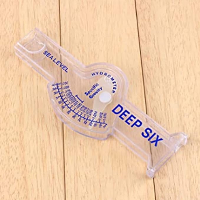 Salinity Meter Aquarium Hydrometers Salinity Tester Hydrometer Saltwater Aquarium Pool Fish Tank Water Tester Sea Water Salinity Specific Gravity Test(Rectangle)