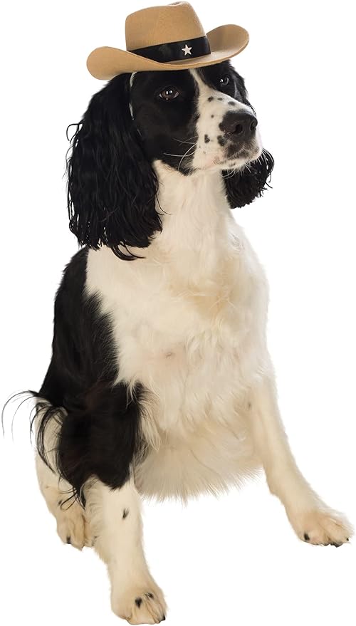 Rubie's Brown Cowboy Hat for Pets, Small/Medium