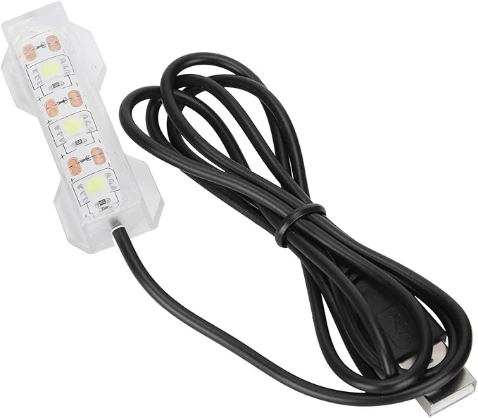 GLOGLOW Aquarium Light, USB Aquarium Light Weight Small Water Plant Light Fish Desktop Mini Decoration Soft LED Lighting Lamp