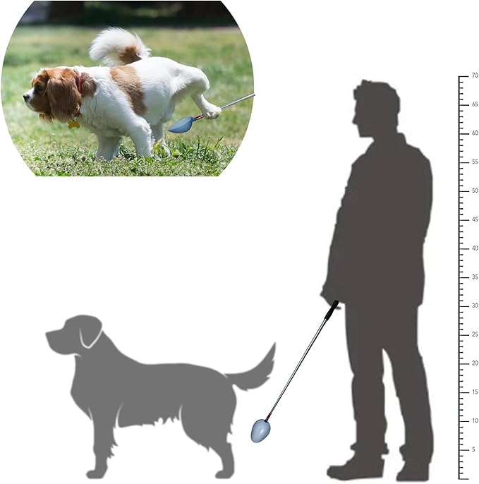 Telescopic Urine Collector, Reusable Dog Urine Sample Catcher, Cat Pee Stick for Veterinary Supplies. with 2 Spoons and 2 Collection Cups