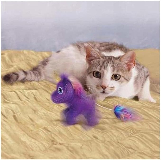 KONG Echanted Buzzy Unicorn Cat Toy