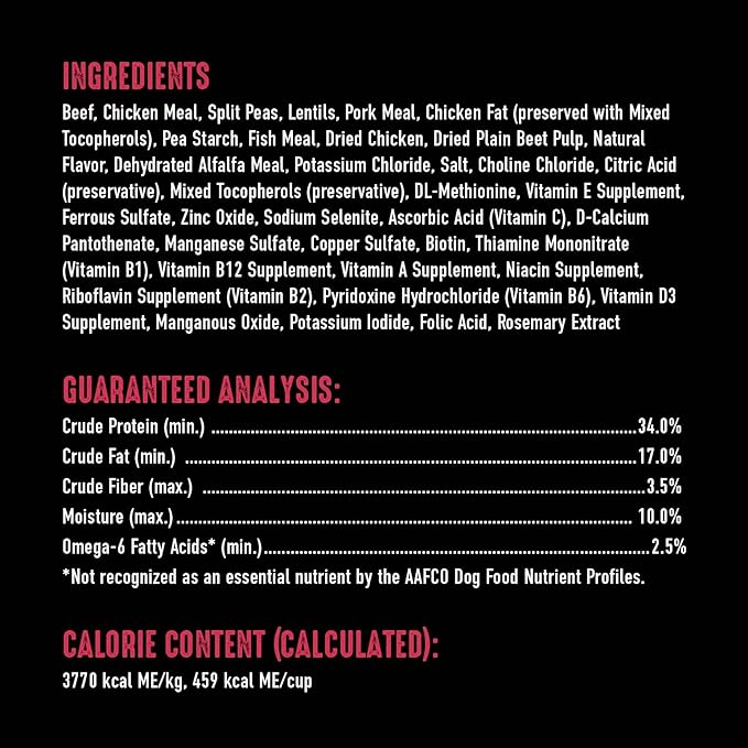 CRAVE Grain Free High Protein Adult Dry Dog Food, Beef, 22 lb. Bag