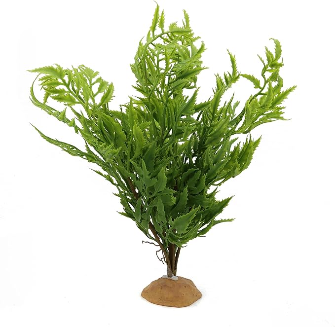 Lifelike Reptile Tank Plant Decor - Realistic Artificial Plastic Plant for Terrariums and Pet Enclosures (Style C)