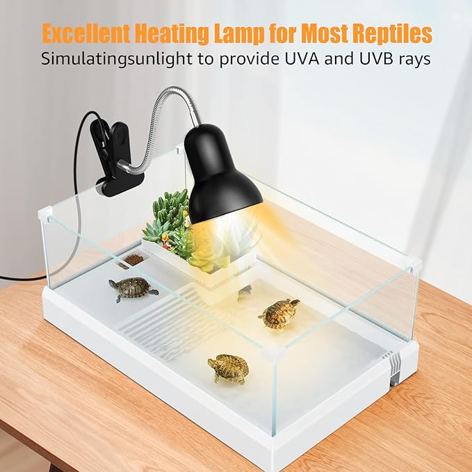 Reptile Heat Bulbs,50W UVA/UVB Reptile Bulbs Turtle Light Heat Bulbs for Aquatic Turtles Snack,Liza,Cages, Basking Light Bulbs 4-Pack