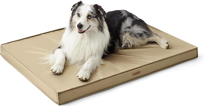 Lesure Outdoor Waterproof Dog Beds for Large Dogs - Large Dog Bed with Oxford Fabric Surface, Large Orthopedic Foam Pet Bed with Removable and Durable Cover, Machine Washable