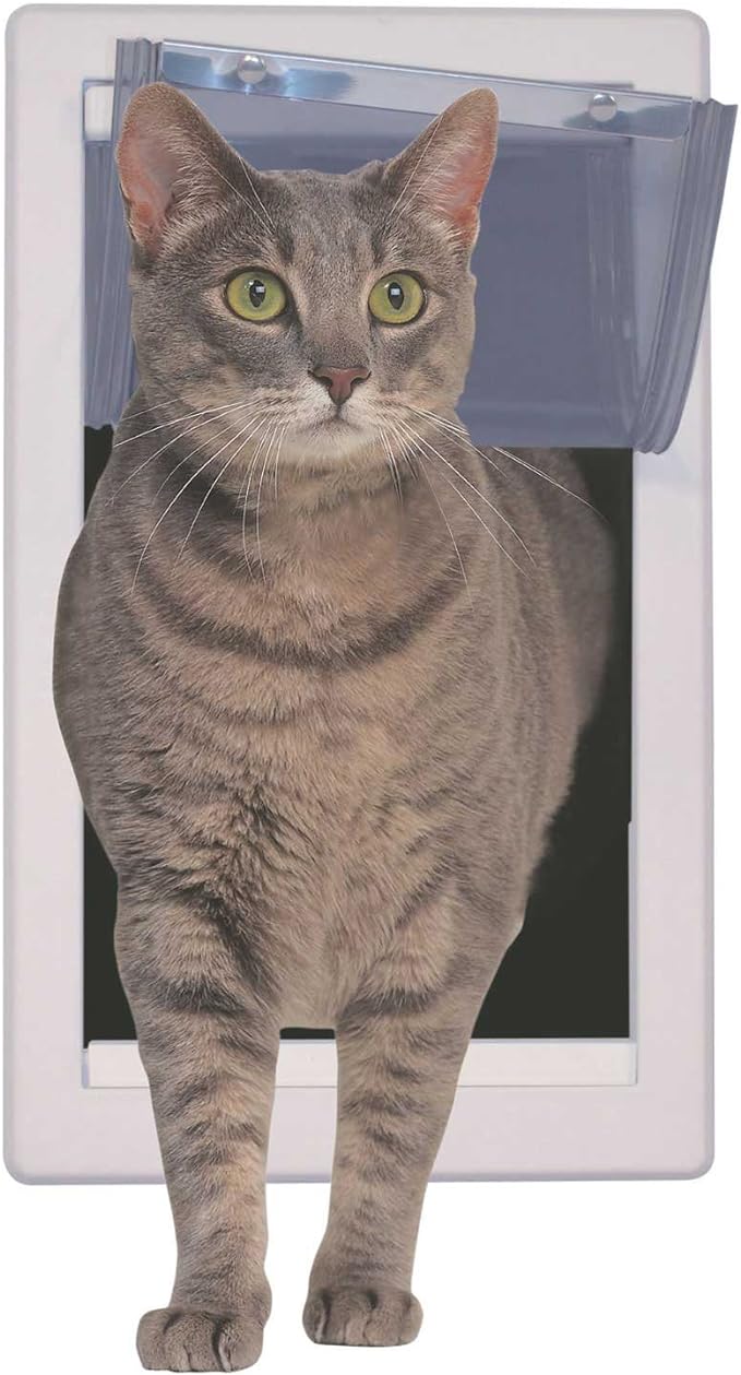 Perfect Pet Soft Flap Cat Door with Telescoping Frame, Medium, 7" x 11.25" Flap Size
