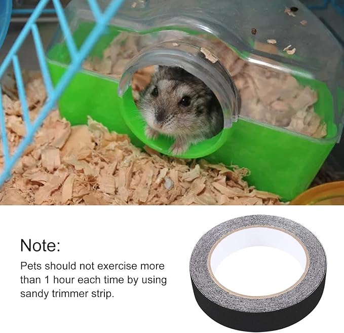 16.4 ft Sandy Trimmer Strip with Foldable Scissor Sandy Track for Prairie Dog Squirrel Chinchilla Guinea Pig also for Hamster Running Wheel, Flying Saucer Exercise Wheel,Small Pet Exercise Wheel