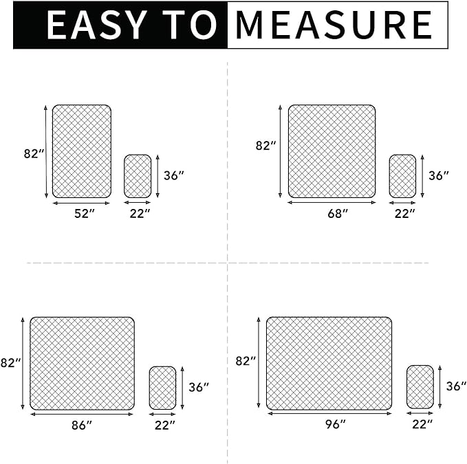 Easy-Going 100% Waterproof Dog Bed Cover, Non-Slip Pet Blanket for Furniture, Washable Couch Cover, Repleasement Sofa Cover (96x82 in,Navy)