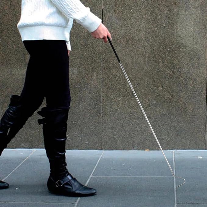 40 Inch Snake Hook, Stainless Steel Extensible Grappling Hook, Pick-Up Handling Tool, Pet Snake Accessories, Pool Skimmer Basket Hook