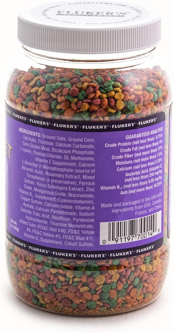 Fluker's Fluker Labs SFK70014 Tortoise Diet Small Pellet Food, 7-Ounce