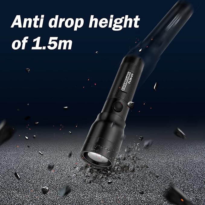 395nm UV Flashlight, Zoomable Blacklight Flashlight with 3xAAA Battery Portable Ultraviolet Flashlight Pet Urine Detector for Cat Dog Stains, Scorpion, Bed Bug