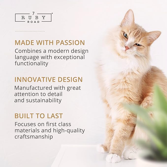 7 Ruby Road Wall Mounted Cat Scratcher - Indoor Cat Scratching Board Cat Vertical Cat Scratcher for Wall - Cat Scratch Pad Scratching Post for Indoor Cat Wall Mounted - Cat Wall Furniture Scratch