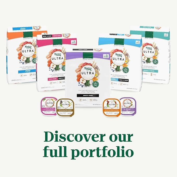 Nutro Ultra Adult Large Breed Dry Dog Food, Chicken, Lamb and Salmon Protein Trio, 13 lb. Bag